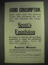 1894 Scott's Emulsion Ad - Avoid Consumption picture