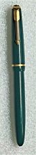 1960's UK Parker Slimline Duofold Junior w/ arrow clip in Forest Green picture