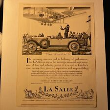 1927 LaSalle Car Ad - Tour Landres BI-PLANE Imperial Airways London Royal Mail picture