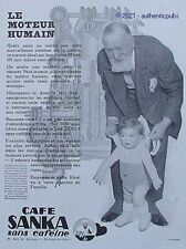 1931 AD CAFFEINATED SANKA COFFEE AD GRAND FATHER GIRL BABY HUMAN MOTOR picture