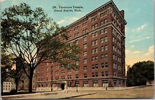 Postcard 1910s Furniture Temple Grand Rapids MI Will P Canaan CT Photochrom C6 picture