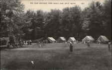 Saco Maine ME Ferry Beach Park Campground Tends Vintage Postcard picture