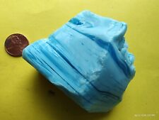 Mineral Stone Crystal Specimen 210 gram Turquoise stripe color Andara crystal picture