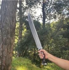 Custom Handmade Carbon Steel Blade Survival Machete Sword Hunting Camping picture