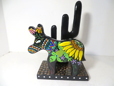 Original Hand Painted Donkey w/Cactus Napkin/Letter Holder picture