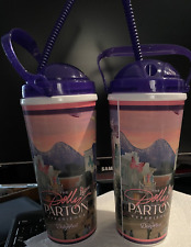 Lot Of Two Dollywood 2024 Refillable Tumblers (20 oz) - Dolly Parton Experience picture