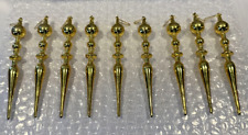 9 Vintage 1970s Gold Ornate Icicles 5