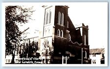New London Iowa IA Postcard RPPC Photo Methodist Church c1940's Unposted Vintage picture