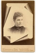 Cabinet Photo - New London, Connecticut - Young Lady - Scroll, Memorial Type picture