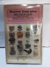 VINTAGE,OLD MINERALS OF THE HOOVER DAM AREA 20 SPECIMENS INCLUDING GOLD ORE picture