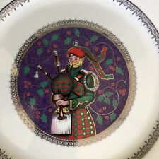 Mikasa Twelve Days Christmas Eleven Pipers Piping 1999 Millennium Platinum Plate picture