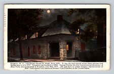 Kingston NY-New York, Old Senate House by Night, Vintage c1923 Souvenir Postcard picture