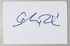 Salmon Rushdie Signed Autographed 4x6 Card BAS Beckett Cert The Satanic Verses picture