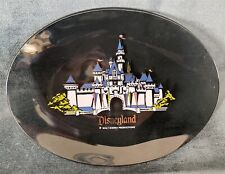 Disneyland WDP Oval CASTLE Glass PLATE Mint picture