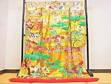Japanese Kimono Uchikake Wedding Pure Silk japan 1637 picture
