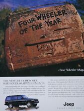 1997 Jeep Cherokee Vintage Muddy Four Wheeler Of The Year Original Print Ad  picture