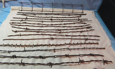 Vintage & Antique RUSTY Barbed Wire Sample 15 PC picture
