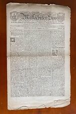 1772 MASSACHUSETTS SPY w/ Paul Revere Masthead, Freedom of the Press, SLAVE Sale picture