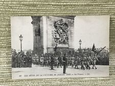 Postcard French Military Les Fetes De La Victoire 14 Juillet 1919 La Polonais picture