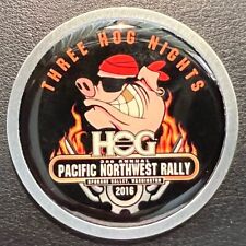 2016 HOG HARLEY PNW MOTORCYCLE RALLY COLLECTABLE CHALLENGE COIN SEALED METAL picture