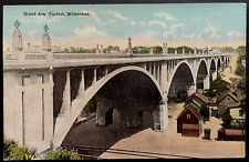 Vintage Postcard 1907-1915 Grand Avenue Viaduct, Milwaukee, Wisconsin WI picture