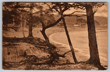 Postcard CA Carmel Beach from Pebble Beach Golf Course picture