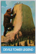 Postcard Wyoming Devils Tower Legend at Devils Tower National Monument picture