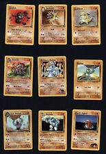 as Found POKEMON CARDS lot of NINE-Brock's, Diglett, Machoke + more all scanned picture