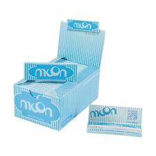 MOON 50 Booklets Rice Rolling Papers 1 1/4 Size 1.25 inch 77 mm Cigarette Paper picture
