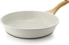 SENSARTE Nonstick Ceramic Frying Pan Skillet, 9.5 Inch, White  picture