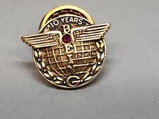 Vintage 1/10 10K Gold 5 Years Of Working At Boeing Employee Award Pin by CTO picture