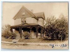 1910 House Scene Duluth Minnesota MN RPPC Photo Posted Antique Postcard picture