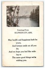 1914 Greetings From Sulphur Springs Scene Arkansas AR Posted Poem Lines Postcard picture
