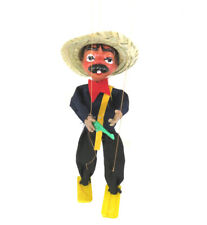 Mexican String Puppet Marionette Titere Bandido with Gun picture