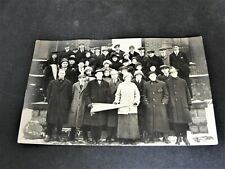 Group of People-The Philomathean Society- (RPPC) -Stamp Box CYKO (1904-1920's).  picture