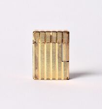 S. T. Dupont lighter Ligne line 1 Small Gold Plated 20 microns vertical lines picture