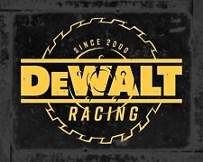 DeWALT Racing 8x10 Rustic Vintage Style Tin Sign Metal Poster picture