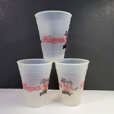 VTG Hamm's Beer 12 oz  Plastic Cups Sleeve 39 Cups picture