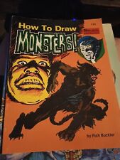 Solson Publication How to Draw MONSTERS By Rich Buckler Rare Oop Book picture