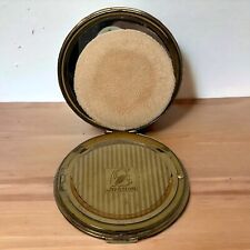 Stratton Vintage Gold Tone Mirrored Powder Compact - Made in England picture