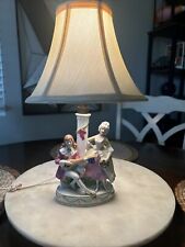 Antique German Porcelain Lamp (Lamp Shade Is a Replacement) picture