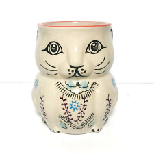 Yokohama Studio Hand Painted CAT Mug / Cup 3D Embossed Ceramic Pottery Miyabi picture