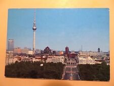 Brandenburger Tor & Television Tower East Berlin Germany vintage postcard aerial picture