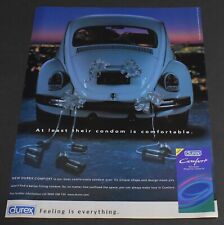 1998 Print Ad Sexy Durex Condom Just Married VW Car Make Love Feeling everything picture