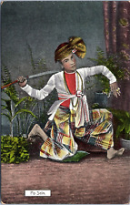 Po Sein, Famous Burmese Burma Dancer, Actor - Divided Back Postcard c1907-1915 picture