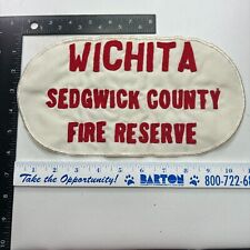 VTG c 1970s earlier? WICHITA SEGDWICK COUNTY FIRE RESERVE Patch Firefighter 001H picture