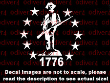 Minute Man 1776 Car Truck Van Laptop Decal Bumper Sticker Made in the USA picture