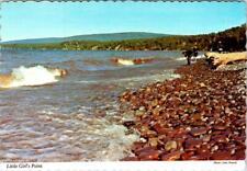 Ironwood, MI Michigan  LITTLE GIRL'S POINT  Beach Rock Collectors  4X6 Postcard picture