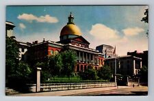 Boston MA-Massachusetts, State House, Vintage Postcard picture