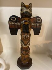 PATRICK SEALE Alaskan Black Diamond Totem Hand Crafted 9.5” Signed BL45 picture